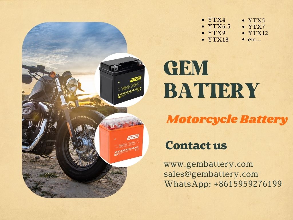 Výkonná motocyklová baterie řady MCSA