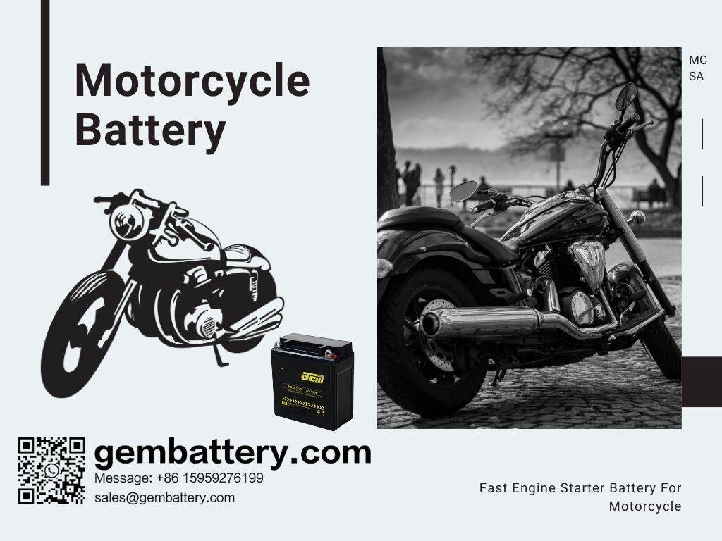 12V motocyklové baterie