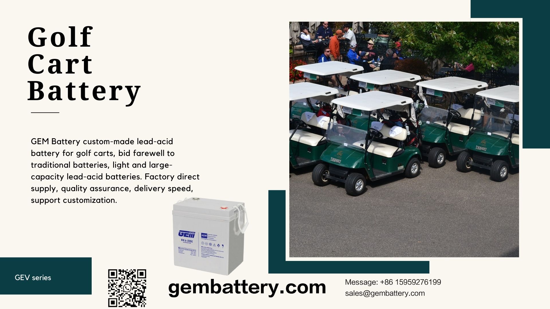 baterie golfového vozíku