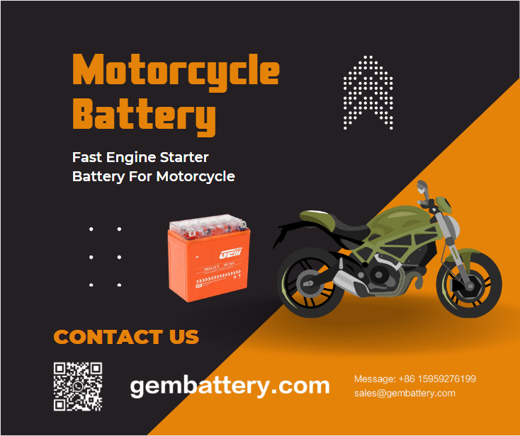 motocyklové olověné baterie