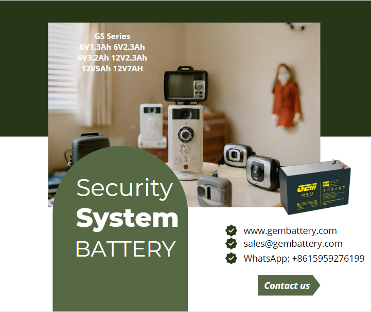 baterie domácího bezpečnostního systému