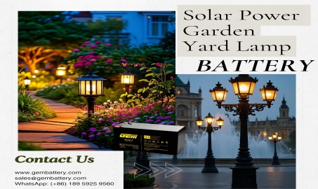 Protect the starlight in the courtyard all day long, GEMBATTERY Solar Power Garden Yard Lamp battery lights up the ritual of life