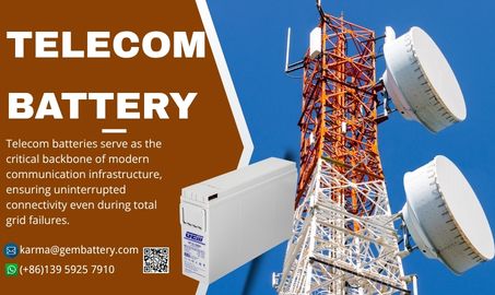 GF Series Front-Terminal Batteries | 12V Rack-Mounted Power Solutions for Telecom