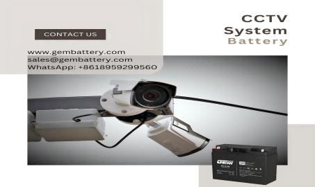 GEMBATTERY Baterie pro CCTV série GS: Chytrá volba pro domácí a komerční zabezpečení