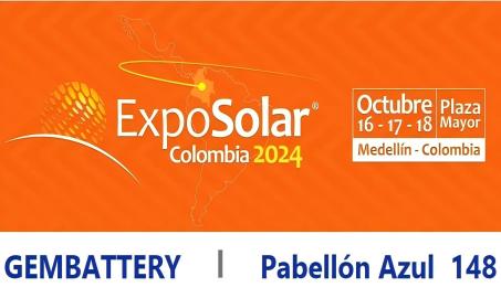 ExpoSolar Kolumbie 2024 GEMBATTERY | Pabellón Azul 148