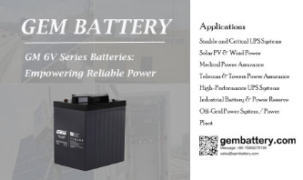 GEM I Baterie řady GM: Posílení spolehlivého napájení